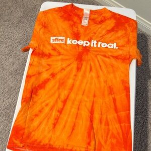 Slice Soda Orange Tie-Dye T-Shirt